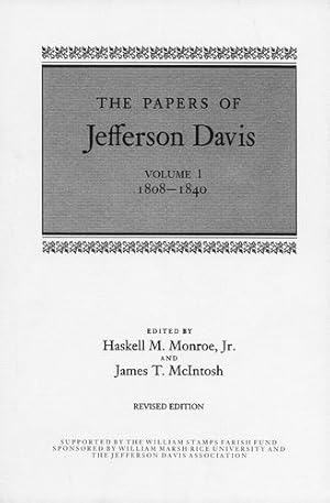 Seller image for The Papers of Jefferson Davis, Volume 1: 1808-1840 by Jefferson Davis [Hardcover ] for sale by booksXpress