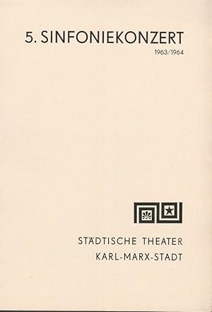 Seller image for Programmheft 5. Sinfoniekonzert Spielzeit 1963 / 64 for sale by Programmhefte24 Schauspiel und Musiktheater der letzten 150 Jahre