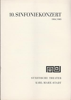 Seller image for Programmheft 1o. Sinfoniekonzert Spielzeit 1964 / 65 for sale by Programmhefte24 Schauspiel und Musiktheater der letzten 150 Jahre