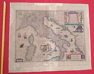 ITALIA, NUOUAMENTE PIU PERFETTA CHE MAI. HENRICUS HONDIUS, AMSTERDAM 1631