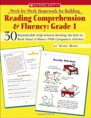 Imagen del vendedor de Week-by-Week Homework for Building Reading Comprehension & Fluency: Grade 1 (Week-by-Week Homework For Building Reading Comprehension and Fluency) by Rose, Mary [Paperback ] a la venta por booksXpress