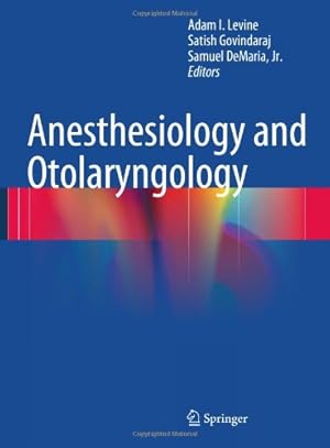 Imagen del vendedor de Anesthesiology and Otolaryngology [Hardcover ] a la venta por booksXpress