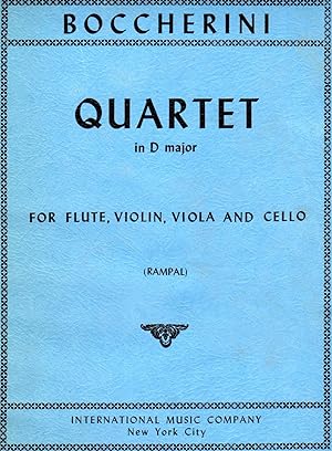 Seller image for Quartet in D Major - for Flute, Violin, Viola, and Cello [SET of FOUR PARTS] for sale by Cameron-Wolfe Booksellers
