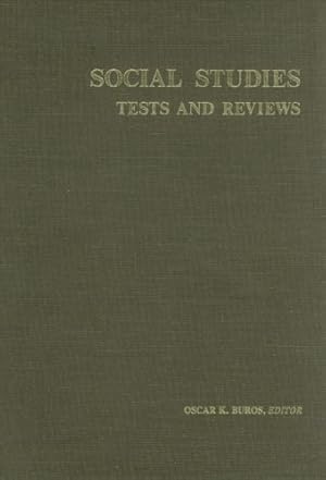 Bild des Verkufers fr Social Science Tests and Reviews (Tests in Print (Buros)) by Buros Center [Hardcover ] zum Verkauf von booksXpress