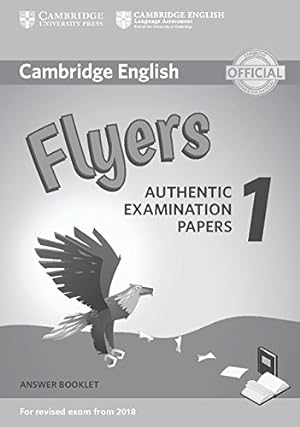 Bild des Verkufers fr Cambridge English Flyers 1 for Revised Exam from 2018 Answer Booklet: Authentic Examination Papers [Paperback ] zum Verkauf von booksXpress