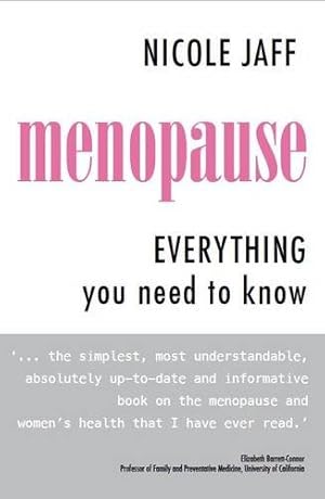 Seller image for Menopause: Everything You Need to Know by Jaff, Nicole [Paperback ] for sale by booksXpress