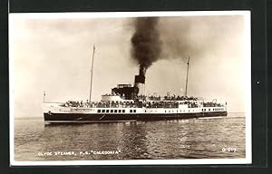 Bild des Verkufers fr Ansichtskarte Passagierschiff P.S. Caledonia mit Volldampf in Fahrt zum Verkauf von Bartko-Reher