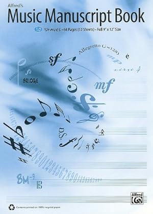Bild des Verkufers fr Alfred's Music Manuscript Book: 10-Stave [Paperback ] zum Verkauf von booksXpress