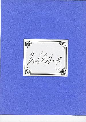 Seller image for SIGNED BOOKPLATES/AUTOGRAPHS by author ELOISE KLEIN HEALY for sale by ODDS & ENDS BOOKS