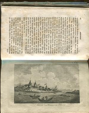 Bild des Verkufers fr Reise nach Sibirien, Kamtschatka und zur Untersuchung der Mndung des Kowima-Flusses, der ganzen Kste der Tschutschken und der zwischen dem festen Lande von Asien und Amerika befindlichen Inseln. mit 2 Kupfern und 1 Karte, Archiv fr die neuesten und merkwrdigsten Reisebeschreibungen Zweyter Band, Bibliothek der neuesten und interessantesten Reisebeschreibungen vierzehnter Band. zum Verkauf von Antiquariat Buchseite