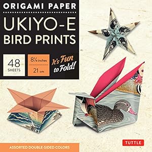 Imagen del vendedor de Origami Paper - Ukiyo-e Bird Prints - 8 1/4" - 48 Sheets: Tuttle Origami Paper: High-Quality Origami Sheets Printed with 8 Different Designs: Instructions for 7 Projects Included [Loose Leaf ] a la venta por booksXpress