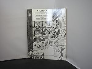Sotheby's London - Catalogue of Continental Printed Books, Manuscripts and Music, 1 and 2 Decembe...