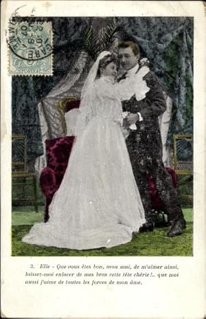 Ansichtskarte / Postkarte Brautpaar