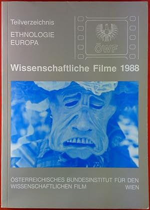 Bild des Verkufers fr Wissenschaftlicher Film 1988, Teilverzeichnis: ETHNOLOGIE EUROPA zum Verkauf von biblion2