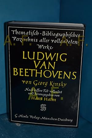 Seller image for Das Werk Beethovens : thematisch-bibliographisches Verzeichnis seiner smtlichen vollendeten Kompositionen for sale by Antiquarische Fundgrube e.U.