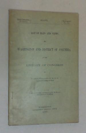 List of maps and views of Washington and district of Columbia in the Library of Congress.