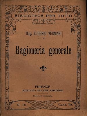 Seller image for Ragioneria generale for sale by Librodifaccia