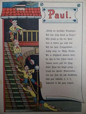 Übermut tut niemals gut. Belehrende Geschichten für unsere Kleinen. (1910). Mit 10 (von 16) Blätt...