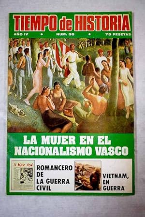 Immagine del venditore per TIEMPO DE HISTORIA. AO IV, N. 38 "Saioak", Revista de Estudios Vascos:: El caso Lambrakis; ?Z?: Por qu se asesina a un poltico?; Aportacin a la sociologa electoral; Datos para una historia; Autogestin y anarquismo; De las dictaduras; Un libro fundamental: La revolucin comunera; Espaa 1948; Ante el XXX Aniversario de su muerte: Eisenstein o lo colectivo; El Partido Comunista Obrero Alemn (1920-29): La breve historia del K.A.P.D.; 27 de enero de 1973: Se firma la paz en Pars: Vietnam, en guerra -La pista Ho-Chi-Minh; La ametralladora y su uso en Espaa; La sociedad espaola durante la ltima guerra colonial; "El Mono Azul": Romancero de la Guerra Civil espaola; Los ?affaires? Straperlo y Tay: Dos escndalos de la II Repblica; ?Emakume?: La mujer en el nacionalismo vasco venduto da Alcan Libros