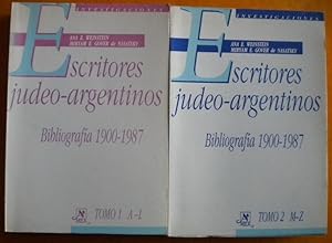 Escritores judeo-argentinos. Bibliografía 1900-1987 (2 tomos)