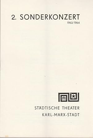 Seller image for Programmheft 2. Sonderkonzert Spielzeit 1963 / 64 for sale by Programmhefte24 Schauspiel und Musiktheater der letzten 150 Jahre
