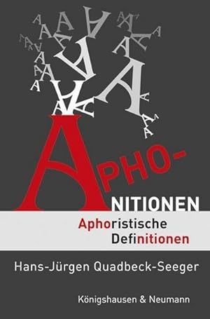 Seller image for Aphonitionen for sale by Rheinberg-Buch Andreas Meier eK