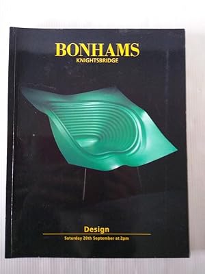 Design 20th September 1997 Bonhams auction catalogue