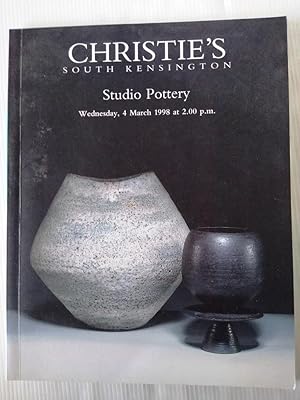 Studio Pottery Christie's auction catalogue 4th March 1998