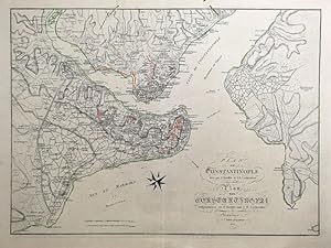 "Plan de Constantinople" - Plan von Constantinopel aufgenommen von F. Kauffer und I.B. Lechevalier.