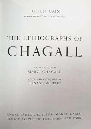 "The Lithographs of Chagall" -