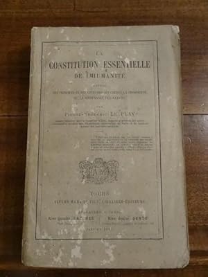 La Constitution essentielle de l'humanité, exposé des principes et des coutumes qui créent la pro...