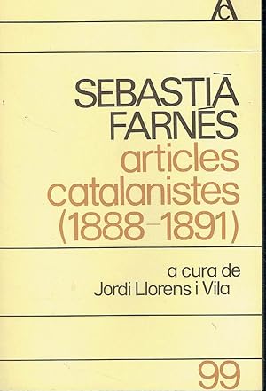 Articles catalanistes (1888-1891).