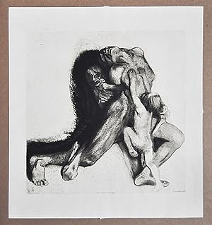 Seller image for Kthe Kollwitz, Radierung Tod und Frau 1910 for sale by Worpswede Fineart