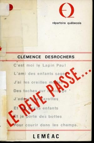 Seller image for Le rve passe for sale by Librairie Le Nord