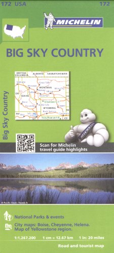 Image du vendeur pour Michelin USA Big Sky Country Map 172 (Michelin Zoom USA Maps) by Michelin [FRENCH LANGUAGE - Map ] mis en vente par booksXpress