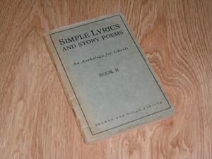 Seller image for Simple Lyrics and Story Poems An Anglo Irish and English Anthology for Schools for sale by Dublin Bookbrowsers