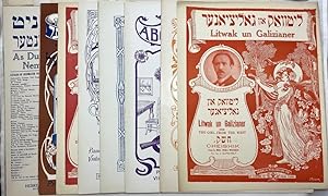 [YIDDISH] [MUSIC] [JUDAICA] Group of 22 volumes of Yiddish-language sheet music, published in New...