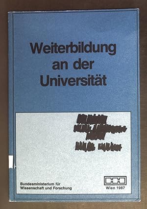 Bild des Verkufers fr Weiterbildung an der Universitt. zum Verkauf von books4less (Versandantiquariat Petra Gros GmbH & Co. KG)