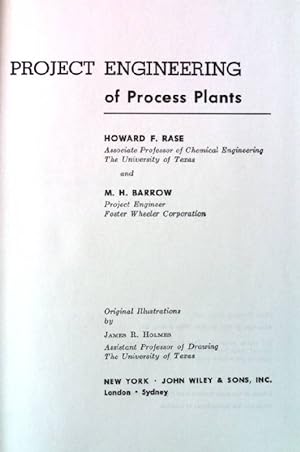 Seller image for Project engineering of process plants. for sale by books4less (Versandantiquariat Petra Gros GmbH & Co. KG)