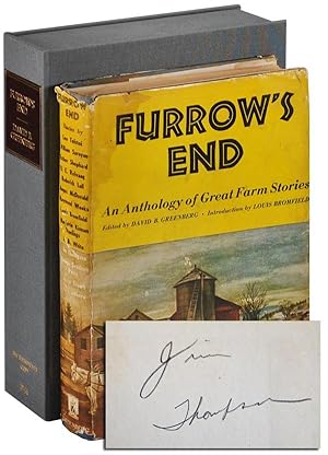 Bild des Verkufers fr FURROW'S END: AN ANTHOLOGY OF GREAT FARM STORIES - JIM THOMPSON'S COPY, SIGNED zum Verkauf von Captain Ahab's Rare Books, ABAA