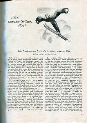 Der Winter - Illustrierte Zeitschrift fürn den Wintersport, XXIV. Jahrgang 1930/31. Amtliches Bla...