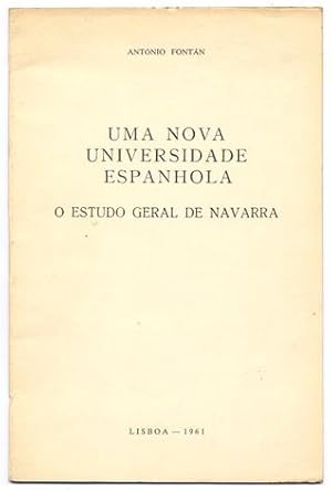 Image du vendeur pour Uma nova Universidade espanhola: O Estudo Geral de Navarra. mis en vente par Hesperia Libros