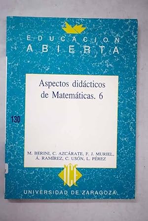 Seller image for Aspectos didcticos de matemticas, 6 for sale by Alcan Libros