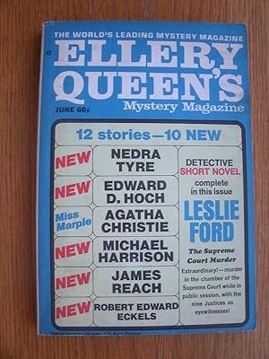 Bild des Verkäufers für Ellery Queen's Mystery Magazine June 1970 zum Verkauf von Scene of the Crime, IOBA