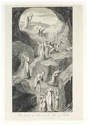 Bild des Verkufers fr The Descent of Man into the Vale of Death": in The Grave. zum Verkauf von John Windle Antiquarian Bookseller, ABAA