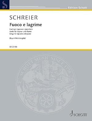 Seller image for Fuoco e lagrimefr Sopran und Klavier : Partitur (it/dt) for sale by AHA-BUCH GmbH