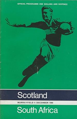 Immagine del venditore per SCOTLAND V SOUTH AFRICA 1969-70 RUGBY PROGRAMME venduto da Sportspages