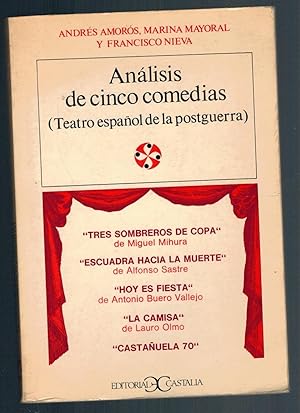 Imagen del vendedor de ANLISIS DE CINCO COMEDIAS (TEATRO ESPAOL DE POSTGUERRA) a la venta por Librera Dilogo