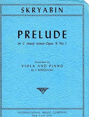 Immagine del venditore per Prelude in C# Minor, Opus 9, No. 1 - transcribed for Viola and Piano [VIOLA PART and PIANO FULL SCORE] venduto da Cameron-Wolfe Booksellers