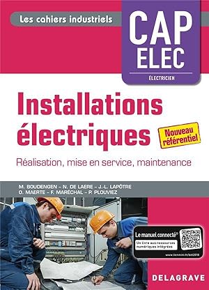 installations électriques ; CAP électricien ; pochette élève